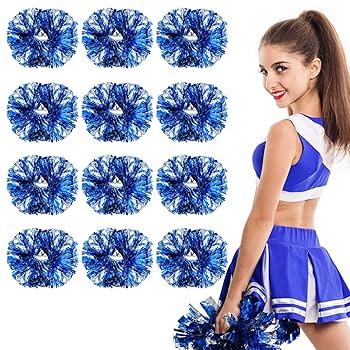 チアリーディング　スタジャン　ボンボン付き Amazon.co.jp: 8 個のチアリーディング ポンポン、チアリーダー